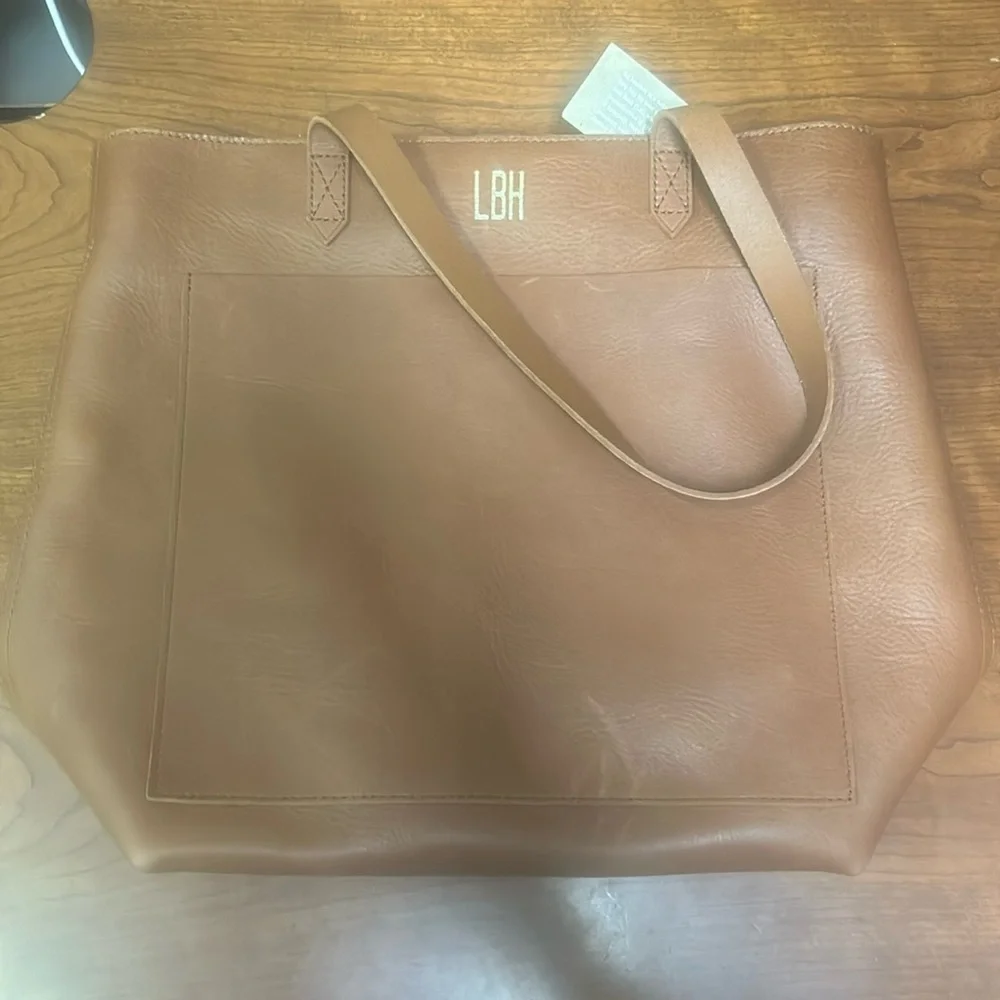 NEW Madewell The Zip-Top Medium Transport Tote AE189 MONOGRAM LBH - Picture 5 of 6